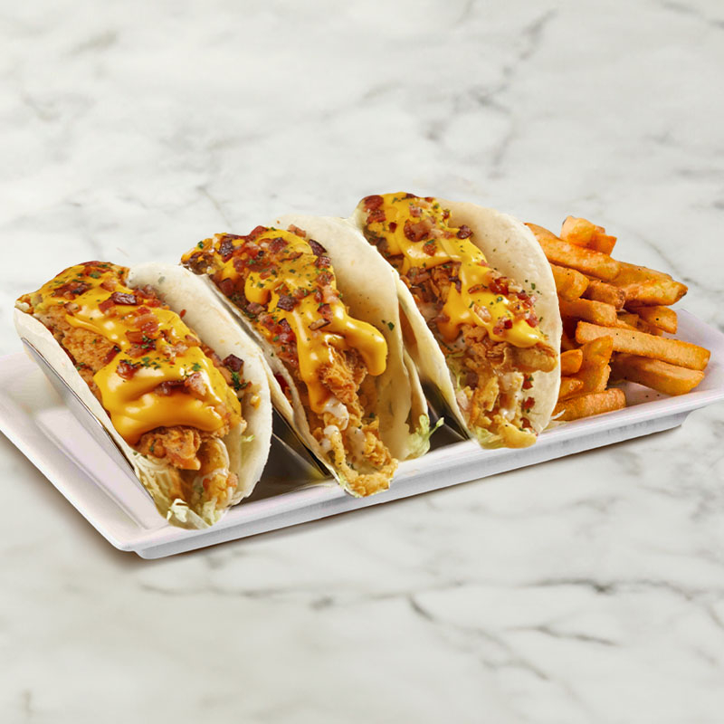 Bacon & Cheese Chicken tacos