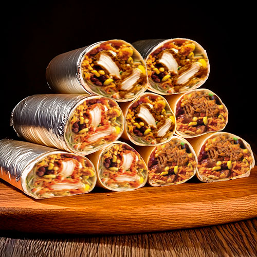 Box Platter Burrito