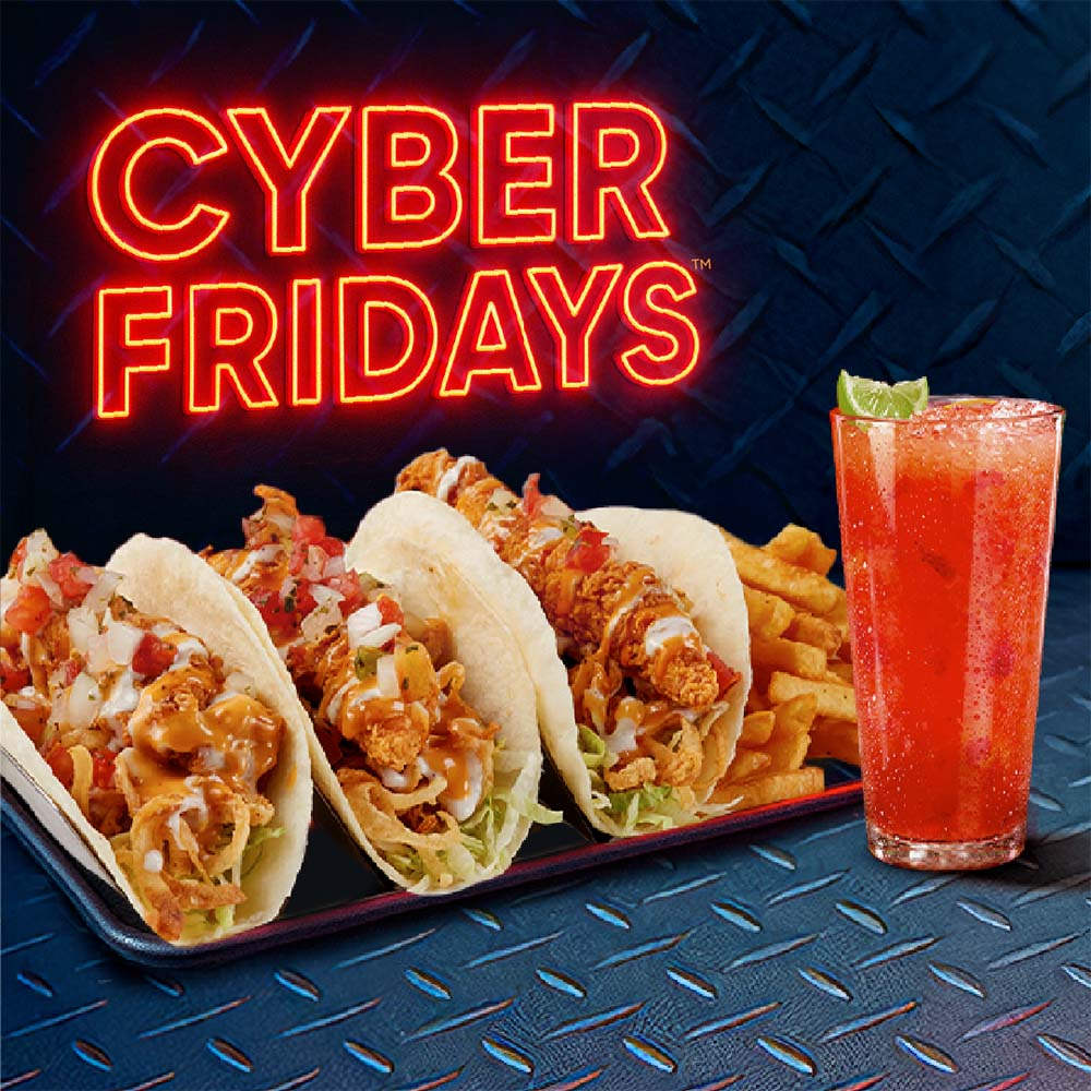 CYBER Crispy Chicken Taco + 1 Bebida