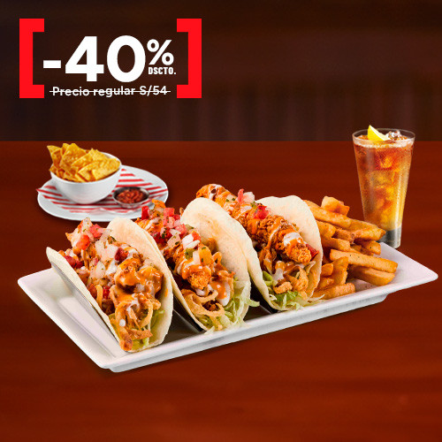 Delivery Lunch Crispy Chicken Tacos