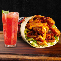 Bacon & Cheese Wrap + Bebida