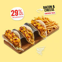 Bacon & Cheese Chicken tacos