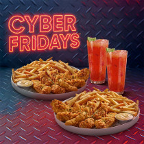 CYBER Dúo Chicken Fingers + 2 Bedidas
