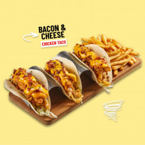 Bacon & Cheese Chicken tacos
