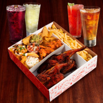 Chicken Madness Platter + 4 bebidas gratis