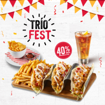 Trío Fest:Crispy Chicken Tacos