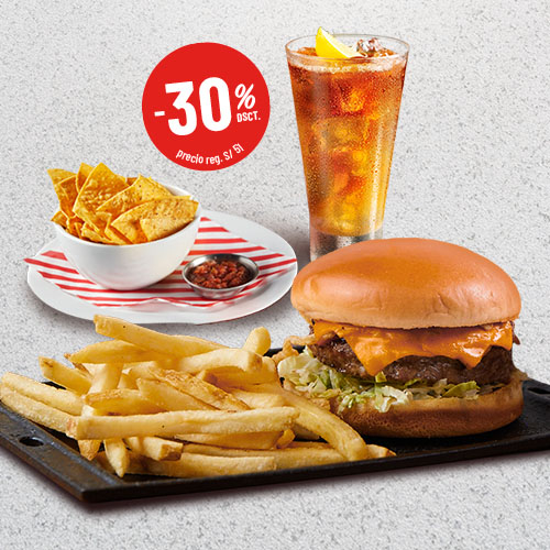 Fridays Menu: Cheesy Burger