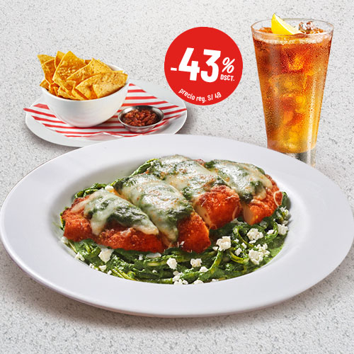 Fridays Menu: MILANESA CON TALLARINES AL PESTO