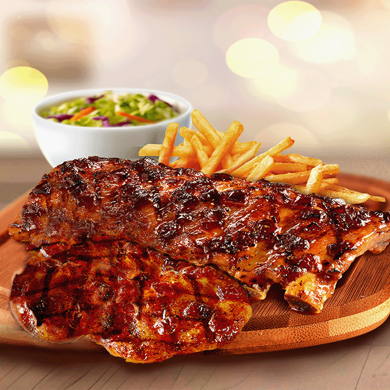 Fridays™ Whiskey-Glaze Ribs & Chicken